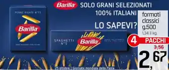 Famila Superstore Barilla formati classici g.500 offerta