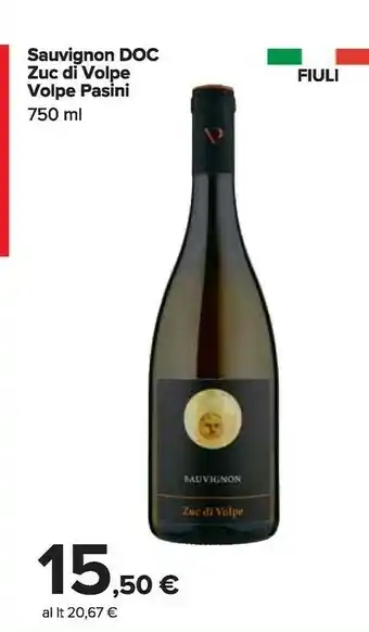 Carrefour Market Pasini Sauvignon Dpc Zuc Di Volpe offerta