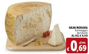 Deco Supermercati Gran moravia Formaggio offerta