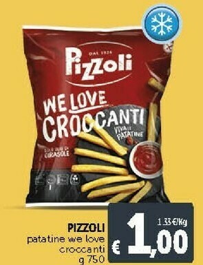 Pizzoli Patatine We Love Croccanti