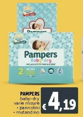 Deco Supermercati Pampers Baby - Dry offerta