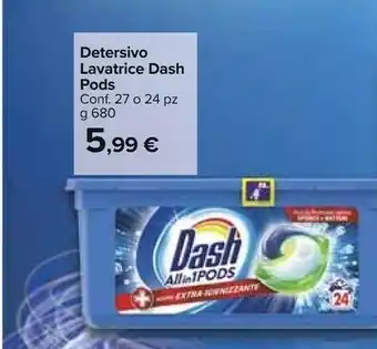 Carrefour Dash Detersivo Lavatrice Pods offerta