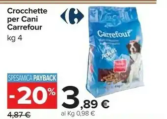 Carrefour Carrefour Crocchette Per Cani offerta