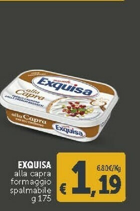 Deco Supermercati Exquisa Formaggio spalmabile offerta