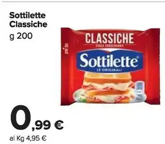 Carrefour Mondelez Sottilette Le Originali Classiche 200 G(ml) offerta