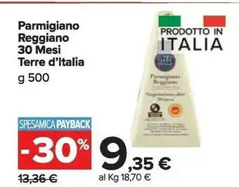 Carrefour Terre d'Italia - Parmigiano Reggiano Stagionato 30 Mesi 500 g(ml) offerta