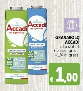 Deco Supermercati Accadì Latte Granarolo offerta