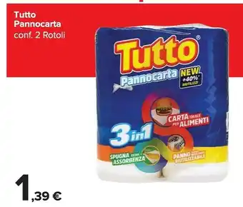Carrefour Tutto Pannocarta 2 Rotoli offerta