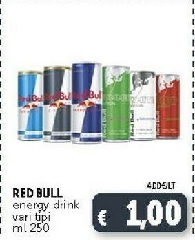 Deco Supermercati Red bull Energy drink offerta