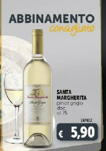Deco Supermercati Santa margherita Pinot Grigio Valdadige 750 G(ml) offerta