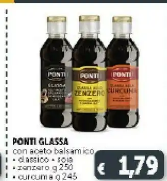 Deco Supermercati Ponti Ponti - Aceto Balsamico 250 g(ml) offerta