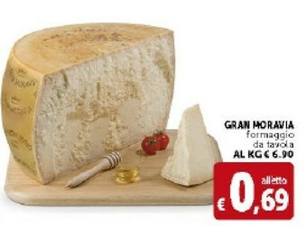 Deco Supermercati Gran moravia Formaggio Da Tavola offerta