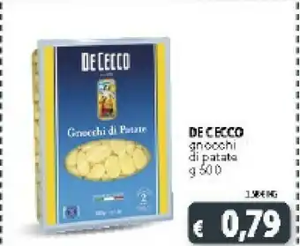 Deco Supermercati De Cecco Gnocchi Di Patate 500 G(ml) offerta