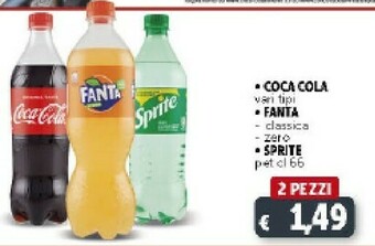 Deco Supermercati Fanta Coca cola zero offerta