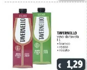 Deco Supermercati Tavernello Tavernello - Vino Bianco 1000 g(ml) offerta