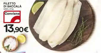 Ipercoop FILETTO DI BACCALÀ offerta