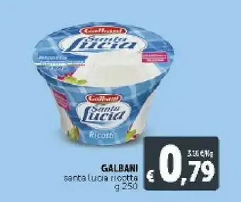 Deco Supermercati Galbani Ricotta Santa Lucia 250 G(ml) offerta
