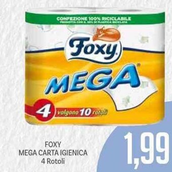 Supermercati Piccolo Foxy Mega Carta Igienica 4 Rotoli offerta