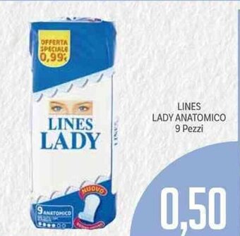 Supermercati Piccolo Lines Lady Anatomico 9 Pezzi offerta