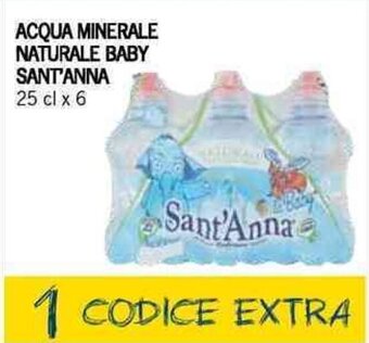 Supermercati Piccolo Sant'Anna Acqua Minerale Naturale Baby 25 cl x 6 offerta