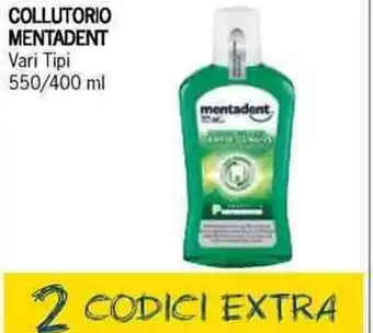 Supermercati Piccolo Mentadent Collutorio Vari Tipi 550/400 ml offerta