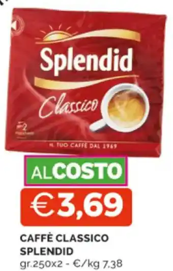 Mercatò CAFFÈ CLASSICO SPLENDID gr.250x2 offerta