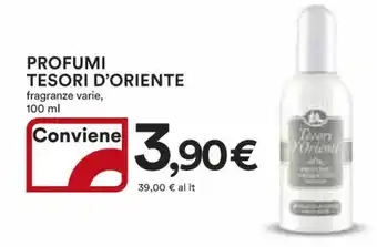 Ipercoop PROFUMI TESORI D'ORIENTE fragranze varie, 100 ml offerta
