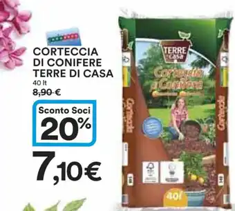 Ipercoop CORTECCIA DI CONIFERE TERRE DI CASA 40 It offerta