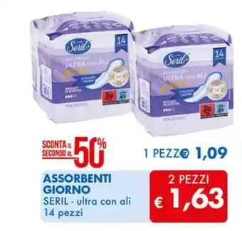MD Discount ASSORBENTI GIORNO SERIL - ultra con ali 14 pezzi offerta