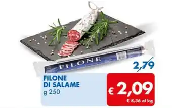 MD Discount FILONE DI SALAME g 250 offerta