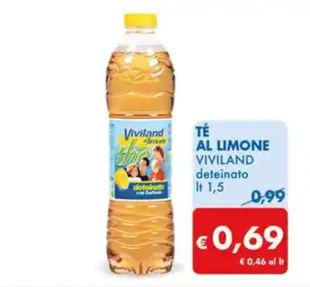 MD Discount TÉ AL LIMONE VIVILAND deteinato lt 1,5 offerta