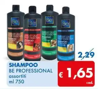 MD Discount SHAMPOO BE PROFESSIONAL assortiti ml 750 offerta
