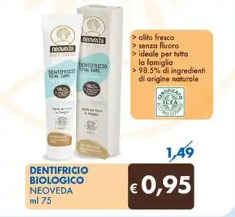 DENTIFRICIO BIOLOGICO NEOVEDA ml 75