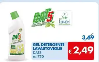 MD Discount GEL DETERGENTE LAVASTOVIGLIE DAT5 ml 750 offerta