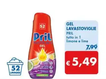 MD Discount GEL LAVASTOVIGLIE PRIL tutto in 1 limone e lime offerta