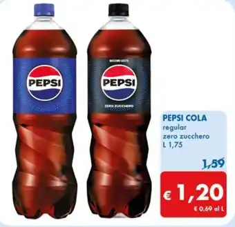 MD Discount PEPSI COLA regular zero zucchero L 1,75 offerta