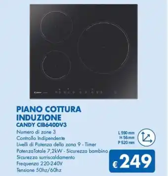 MD Discount PIANO COTTURA INDUZIONE CANDY CIB640DV3 offerta