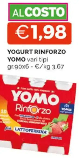 Mercatò YOGURT RINFORZO YOMO vari tipi gr.90x6 offerta