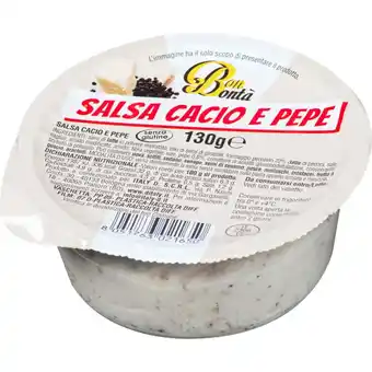 Qui Discount SUGO CACIO E PEPE BON BONTA' 130 GR offerta