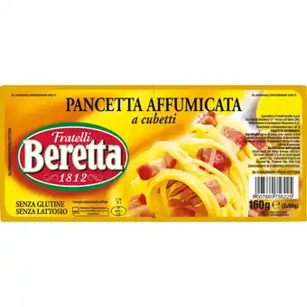 PANCETTA CUBETTI BERETTA DOLCE/AFFUMICATA 160 GR