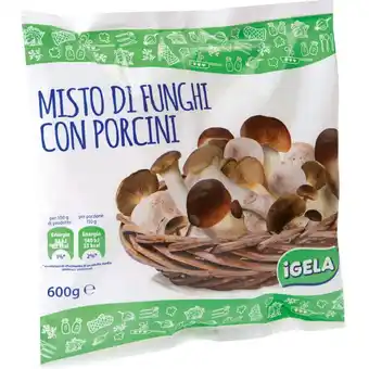 Qui Discount MISTO FUNGHI CON PORCINI SURGELATI IGELA 600 GR offerta