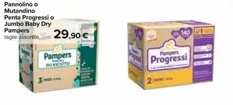 Pannolino o Mutandino Penta Progressi o Jumbo Baby Dry Pampers taglie assortite