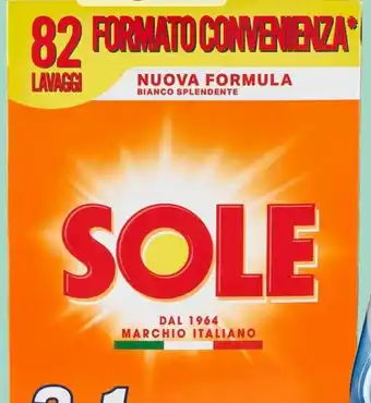 Iperal DETERSIVO LAVATRICE IN POLVERE SOLE 82 lavaggi offerta