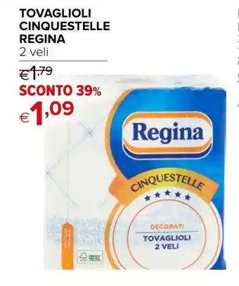 Iperal TOVAGLIOLI CINQUESTELLE REGINA 2 veli offerta