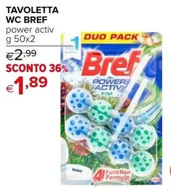 Iperal TAVOLETTA WC BREF power activ g 50x2 offerta