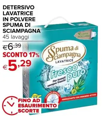 Iperal DETERSIVO LAVATRICE IN POLVERE SPUMA DI SCIAMPAGNA 45 lavaggi offerta