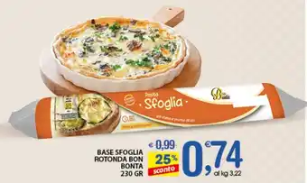 BASE SFOGLIA ROTONDA BON BONTA 230 GR