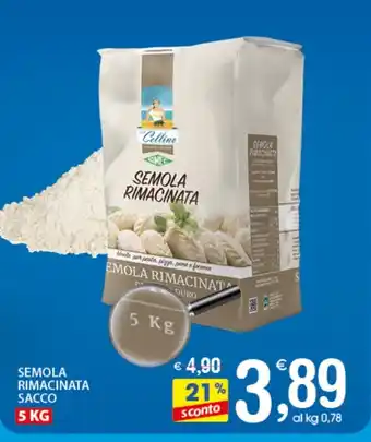 Qui Discount SEMOLA RIMACINATA SACCO 5 KG offerta
