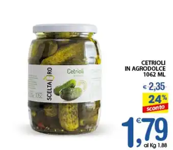 Qui Discount CETRIOLI IN AGRODOLCE 1062 ML offerta