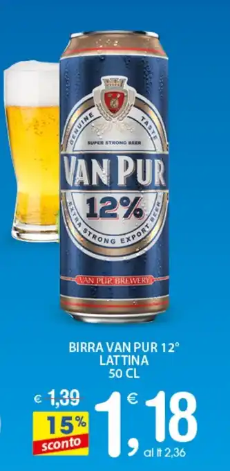 Qui Discount BIRRA VAN PUR 12° LATTINA 50 CL offerta
